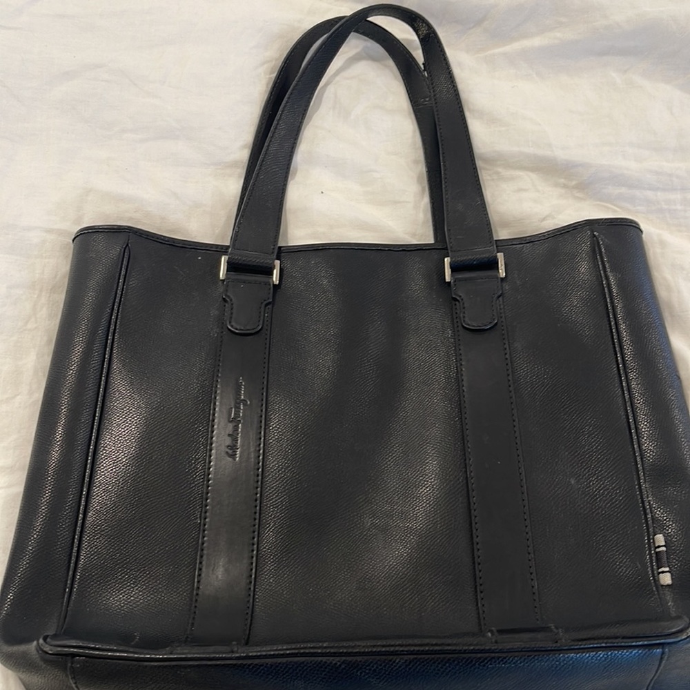 Salvatore Ferragamo large tote leather bag